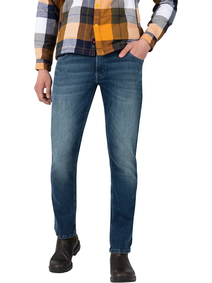 Timezone Dżinsy "Eduardo" - Slim fit - w kolorze niebieskim rozmiar: W34/L32