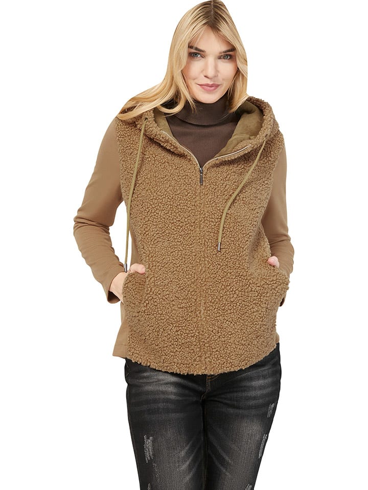 Heine Bluza w kolorze jasnobrązowym rozmiar: 40