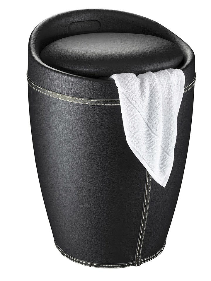 Wenko Hocker "Candy" w kolorze czarnym na pranie - 20 l rozmiar: onesize