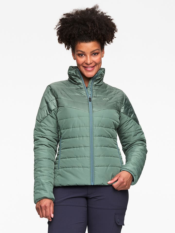 KARI TRAA Kurtka pikowana "Sanne" w kolorze zielonym rozmiar: XS