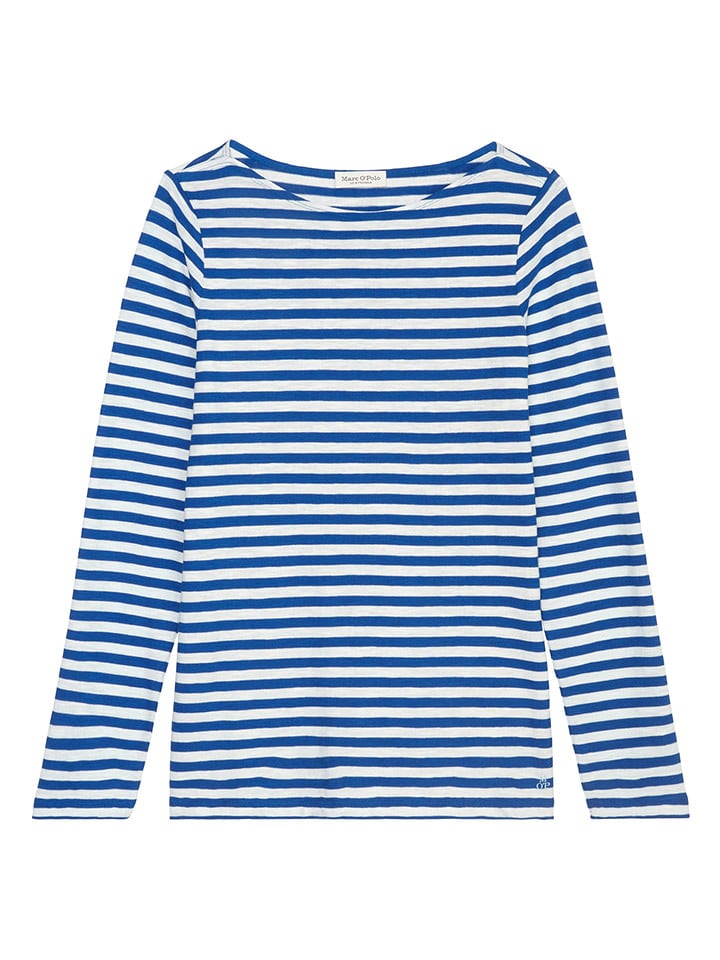 Marc O´Polo Koszulka w kolorze niebiesko-białym rozmiar: L