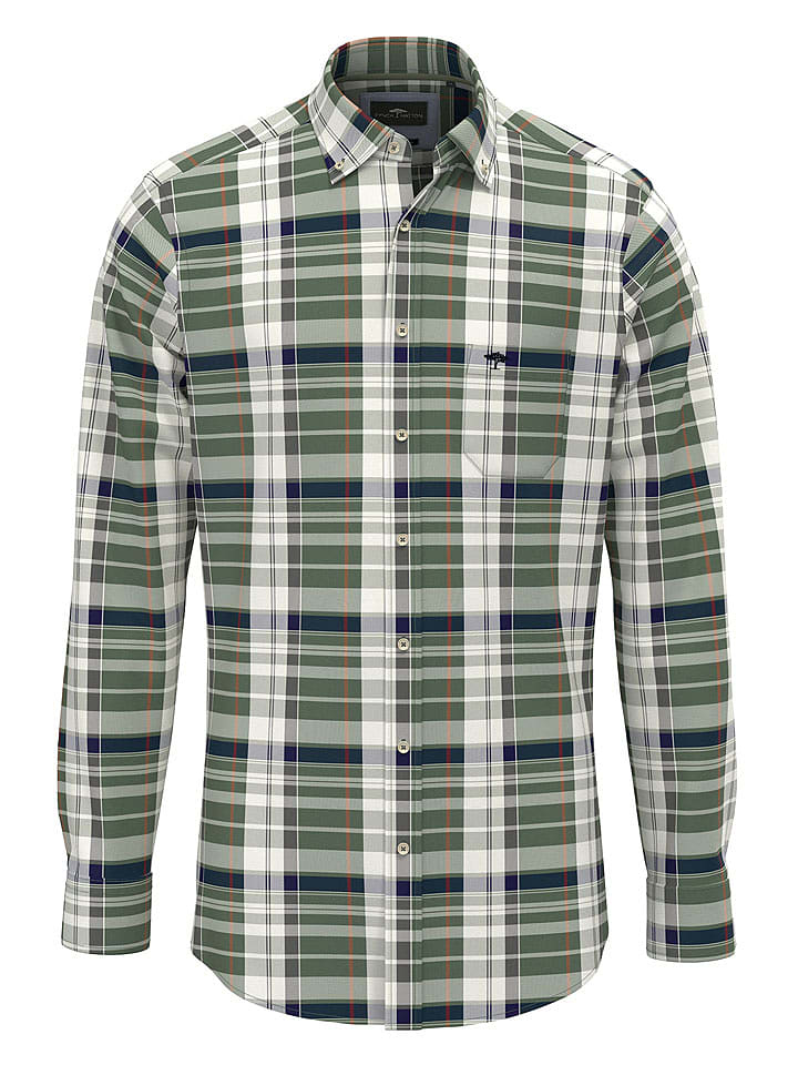 FYNCH-HATTON Koszula w kolorze ciemnozielono-granatowym rozmiar: S