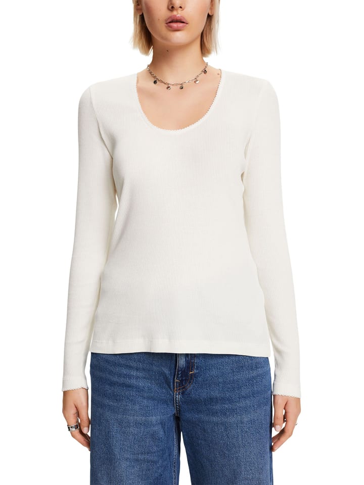 ESPRIT Koszulka w kolorze białym rozmiar: M