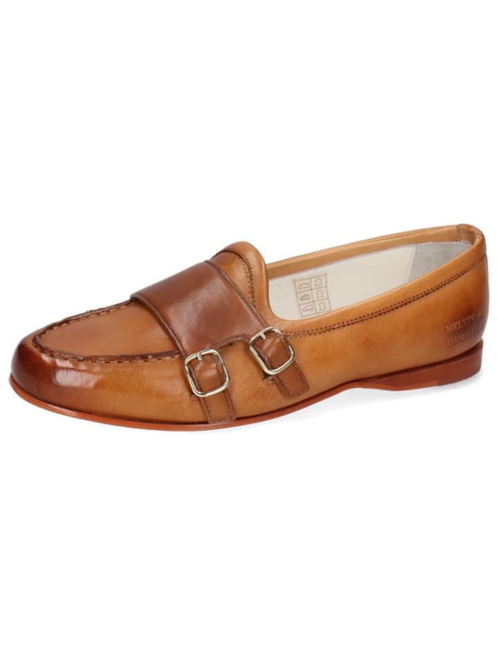 MELVIN & HAMILTON Skórzane mokasyny "Julietta 3" w kolorze jasnobrązowym rozmiar: 38