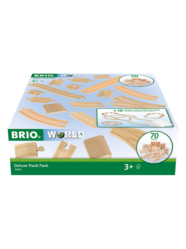 Brio Akcesoria "Rail range Deluxe" do drewnianej kolejki - 3+ rozmiar: onesize