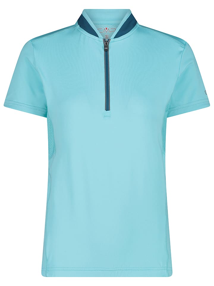 CMP Koszulka kolarska w kolorze turkusowym rozmiar: 42