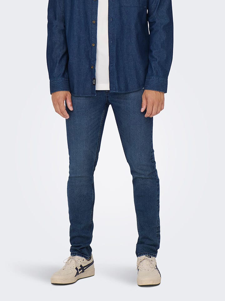 ONLY & SONS Dżinsy "Loom" - Slim fit - w kolorze niebieskim rozmiar: W31/L34