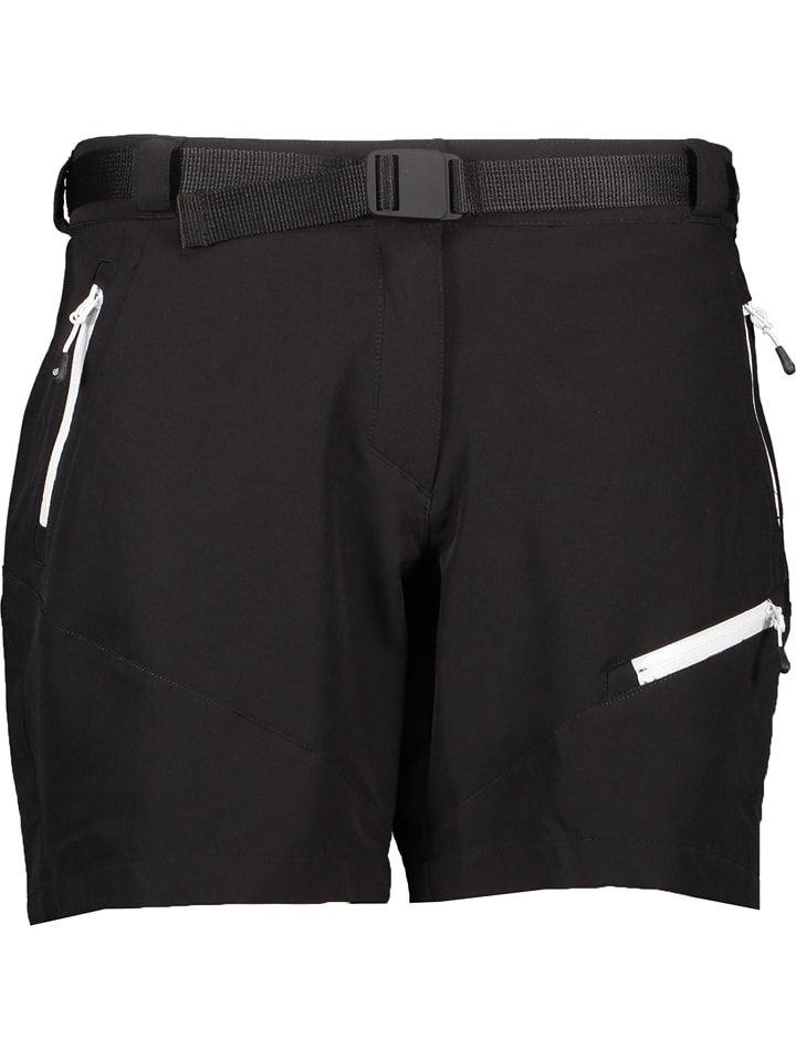 Szorty softshellowe "Revify II" w kolorze czarnym