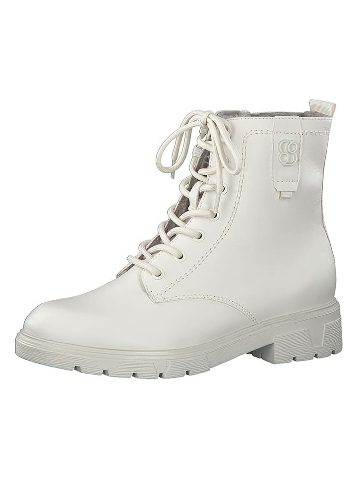 s.Oliver Botki w kolorze kremowym rozmiar: 39