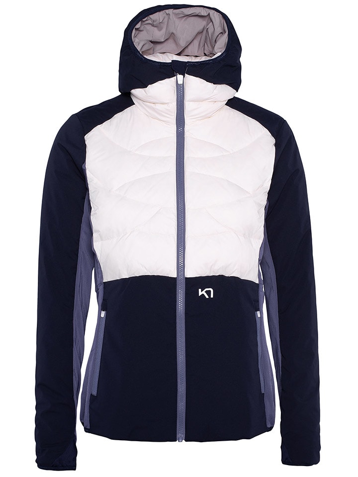 KARI TRAA Kurtka funkcyjna "Tirill" w kolorze granatowo-białym rozmiar: L