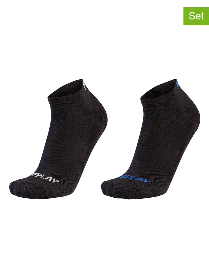 Replay Skarpety (2 pary) w kolorze czarnym rozmiar: 39-42