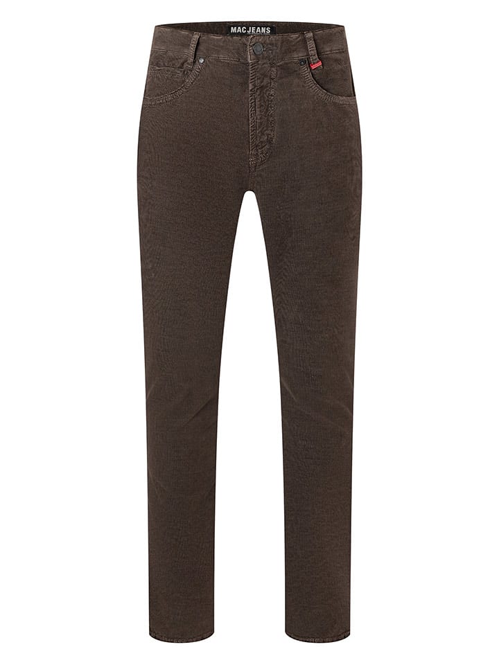 MAC Dżinsy "Arne Pipe" - Regular fit - w kolorze brązowym rozmiar: W34/L34