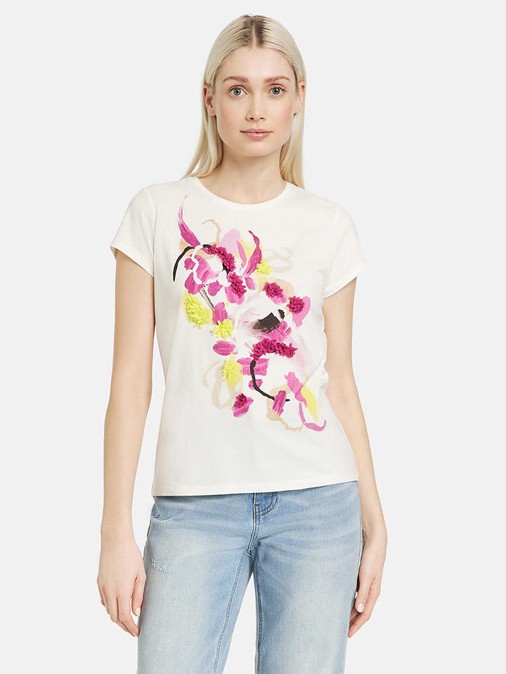 TAIFUN Koszulka w kolorze białym rozmiar: 36