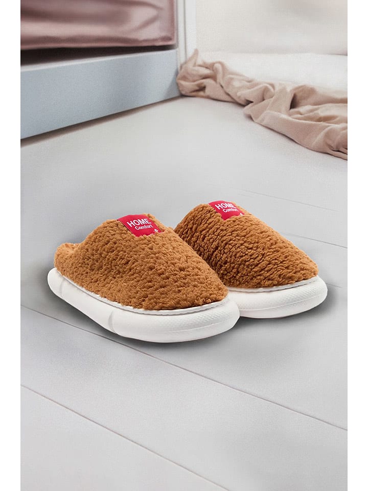 trendyol Kapcie w kolorze jasnobrązowym rozmiar: 36