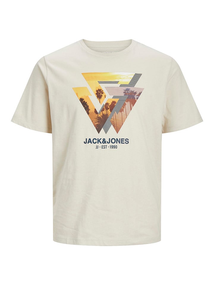 Jack & Jones Koszulka w kolorze kremowym rozmiar: S
