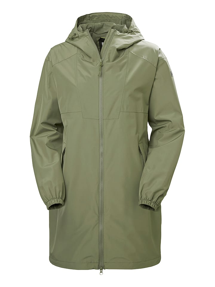 Helly Hansen Płaszcz przeciwdeszczowy "Illusion" w kolorze khaki rozmiar: L