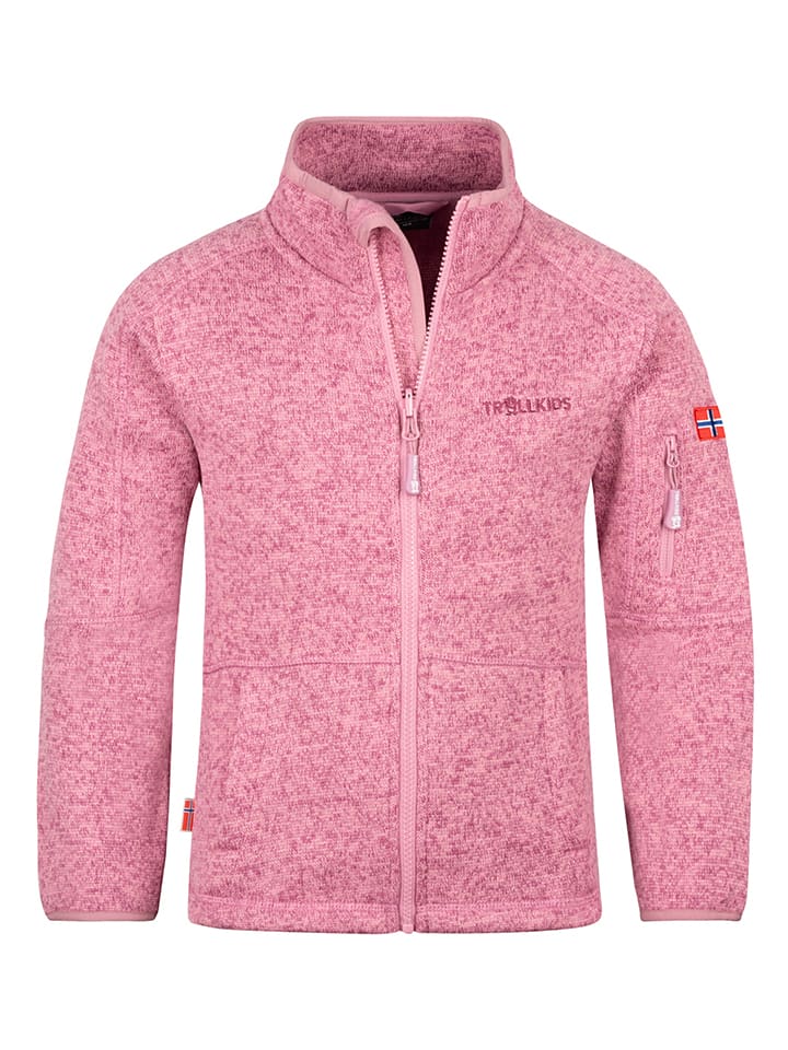 Kurtka polarowa "Jondalen" w kolorze jasnoróżowym