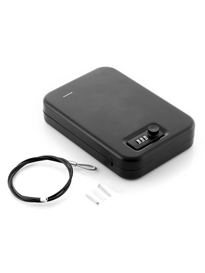 InnovaGoods Sejf przenośny w kolorze czarnym - 24,5 x 16,5 cm rozmiar: onesize