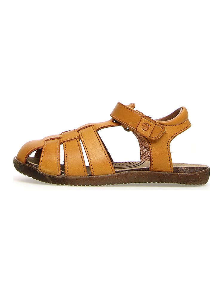 Skórzane półsandały "Scout" w kolorze jasnobrązowym