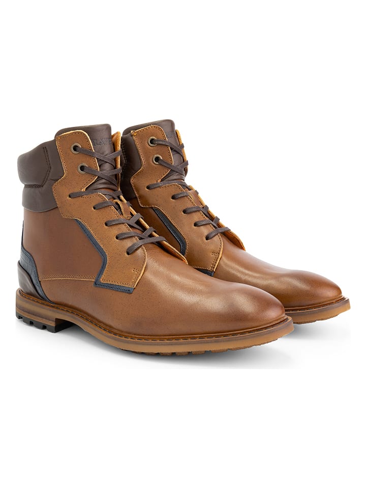 TRAVELIN' Skórzane trzewiki "Claypole" w kolorze jasnobrązowym rozmiar: 40
