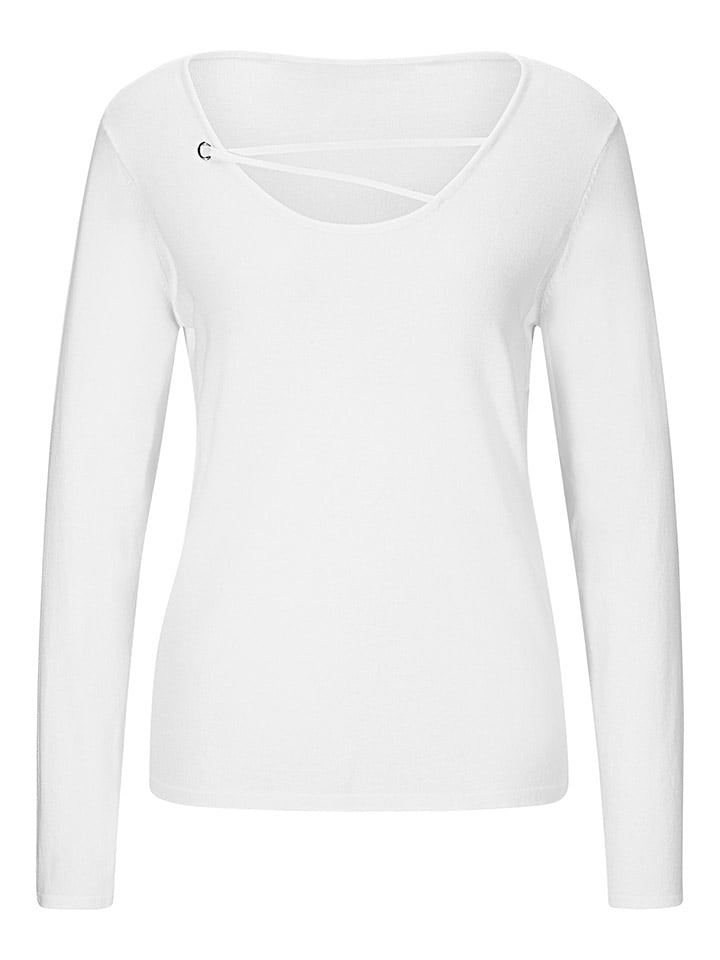 Heine Sweter w kolorze białym rozmiar: 36