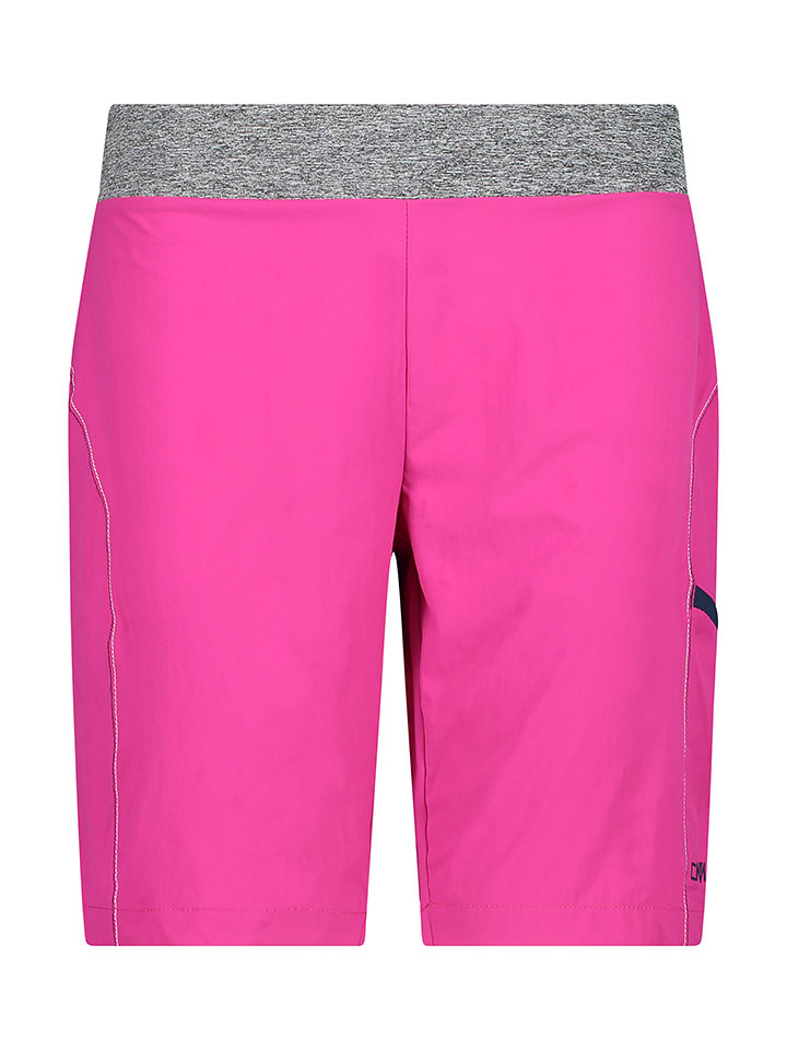 Bermudy funkcyjne w kolorze różowym