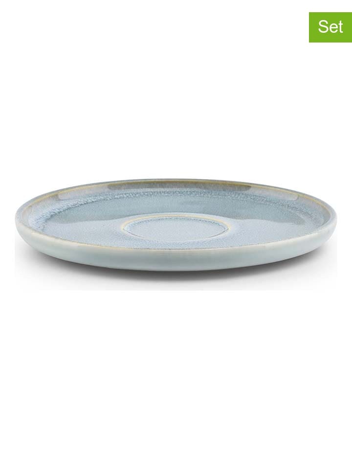 Salt and Pepper Spodki (4 szt.) "Nuo" w kolorze błękitnym - Ø 15 cm rozmiar: onesize