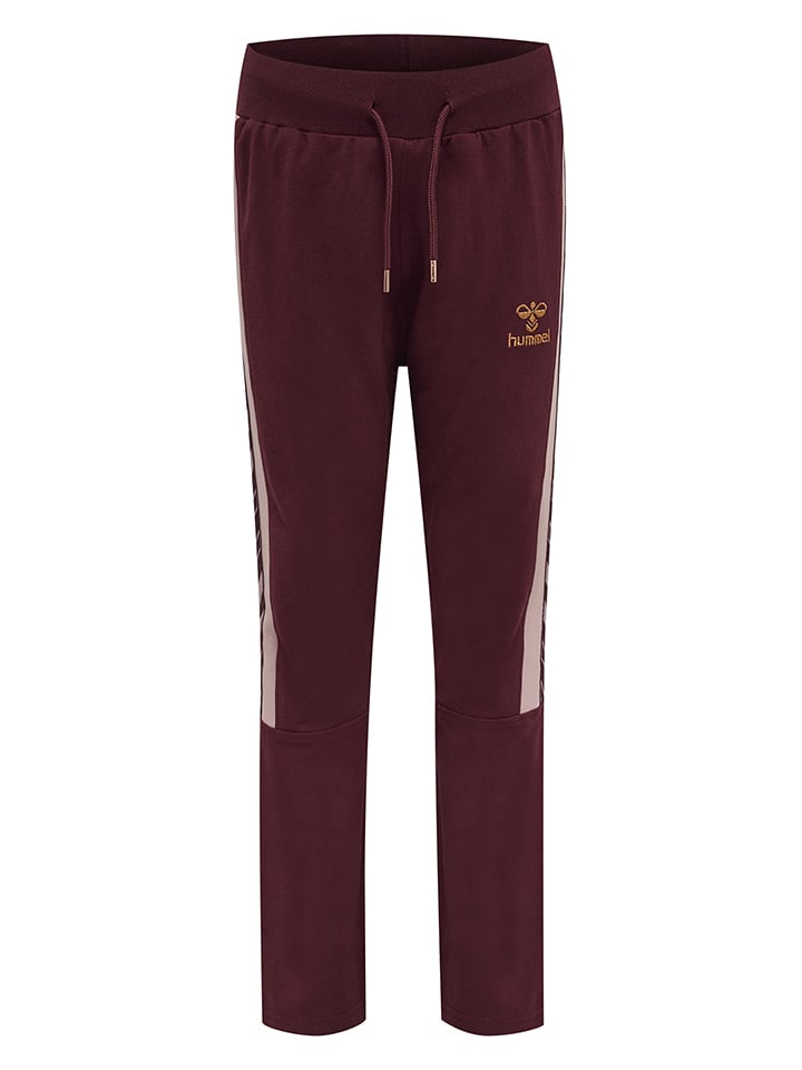 Hummel Spodnie dresowe "Audrey" w kolorze czerwonym rozmiar: 140
