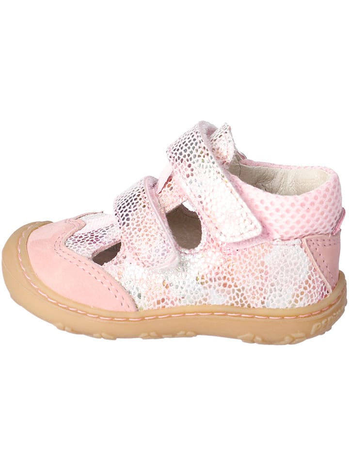 Skórzane półsandały "Ebi" w kolorze jasnoróżowym