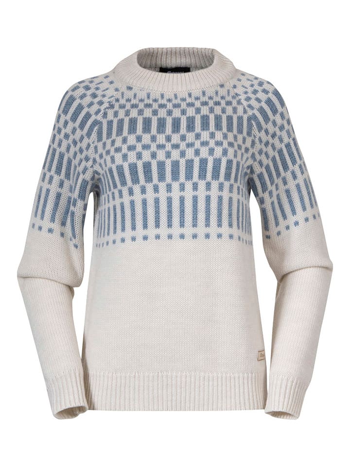 Bergans Sweter w kolorze biało-niebieskim rozmiar: XS