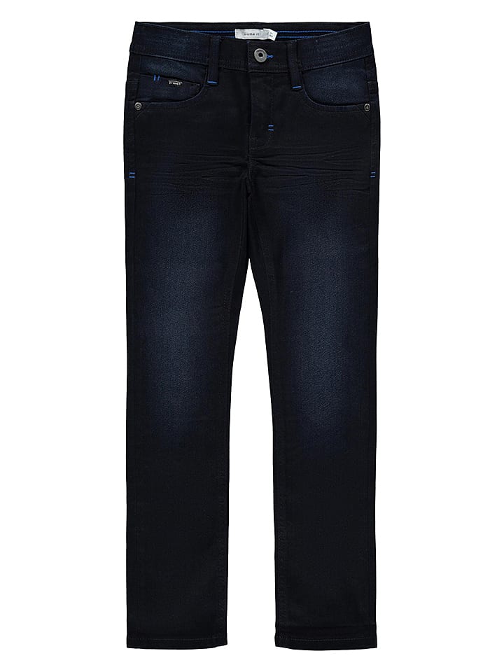 Dżinsy "Silas" w kolorze granatowym