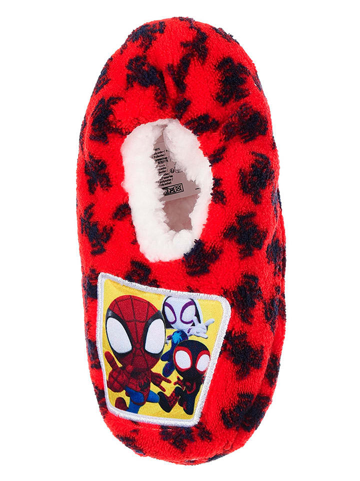 Spidey and his amazing friends Kapcie "Spidey i super-kumple" w kolorze czerwono-czarnym rozmiar: 23-26