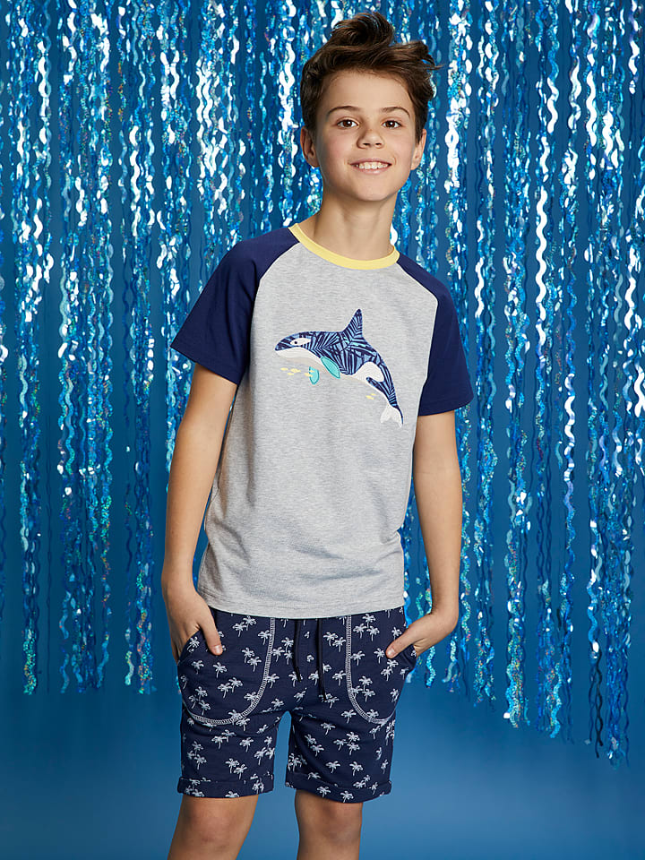 lamino Koszulka w kolorze szaro-granatowym rozmiar: 152