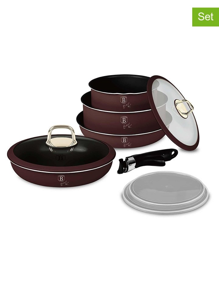 Berlinger Haus 9-częściowy zestaw "Leonardo Collection" w kolorze bordowym rozmiar: onesize