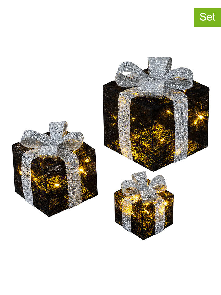 Hollybell Dekoracyjne lampy LED (3 szt.) w kolorze czarnym rozmiar: onesize