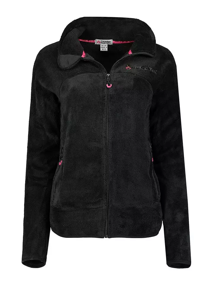 Canadian Peak Kurtka polarowa "Udilas" w kolorze czarnym rozmiar: XXL