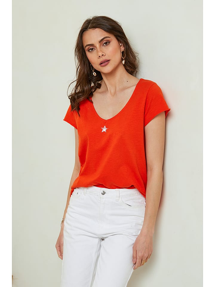 Pure Cotton Koszulka w kolorze pomarańczowym rozmiar: L/XL