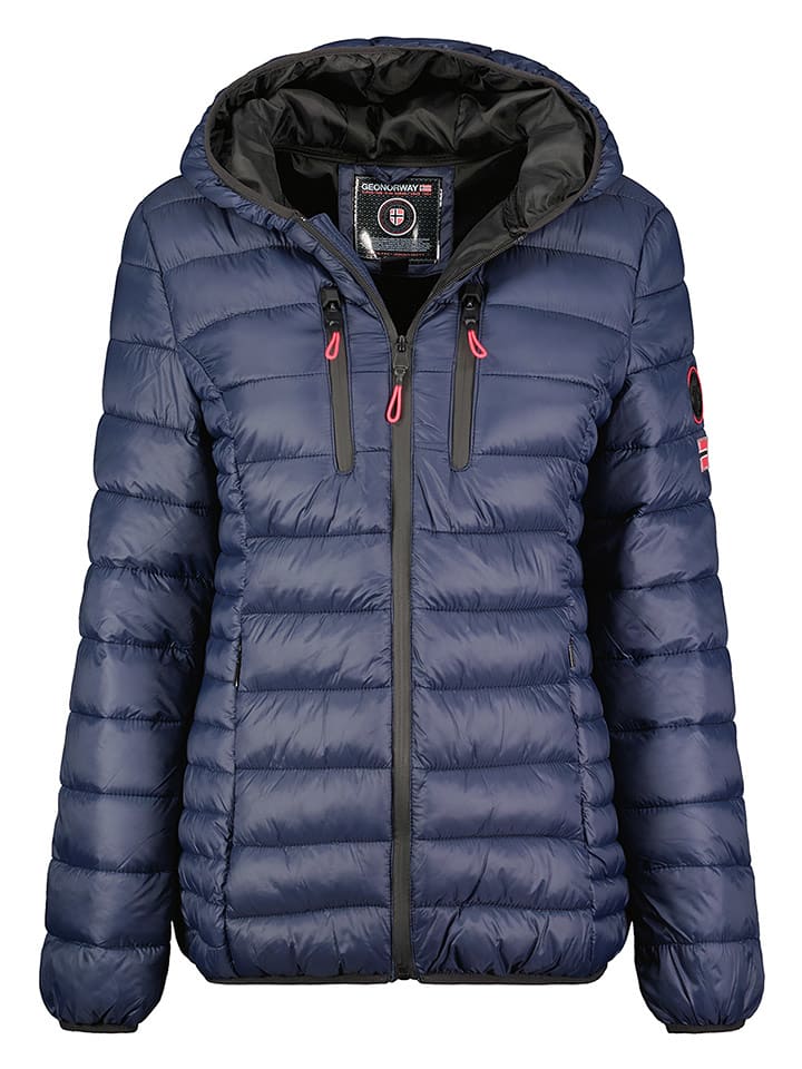 Geographical Norway Kurtka pikowana w kolorze granatowym rozmiar: XL