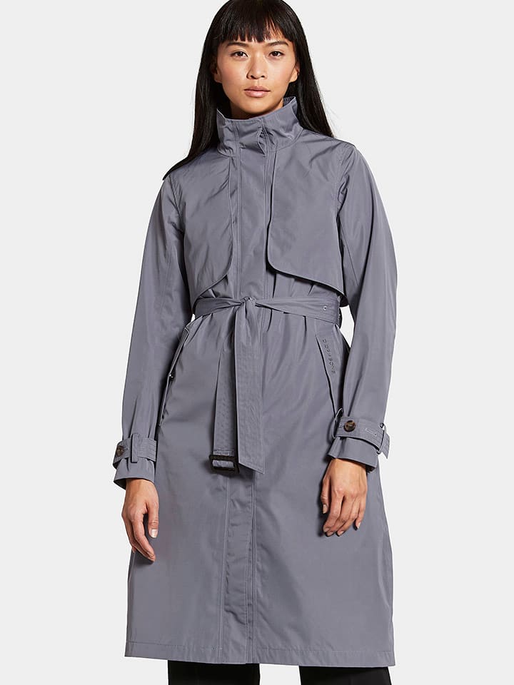 Didriksons Trencz "Lova" w kolorze niebieskoszarym rozmiar: 34