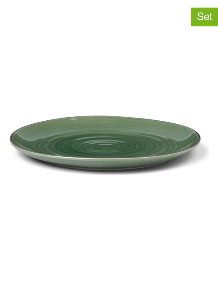 Kähler Talerze obiadowe (6 szt.) "Colore" w kolorze zielonym - Ø 27 cm rozmiar: onesize