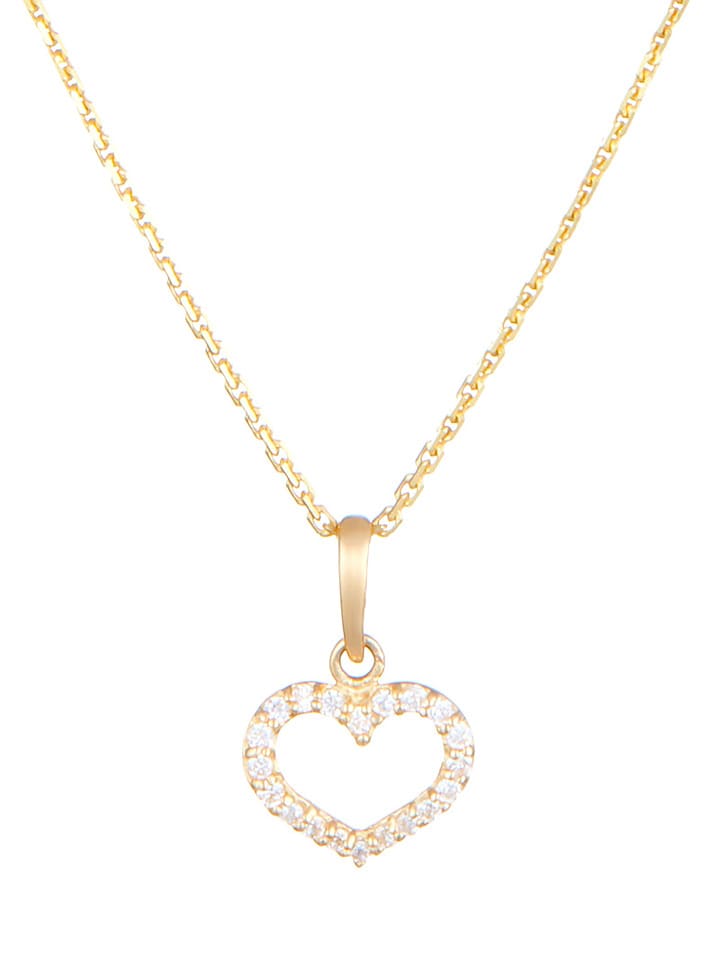 OR ÉCLAT Złota zawieszka "Bienveillant" z cyrkoniami rozmiar: onesize