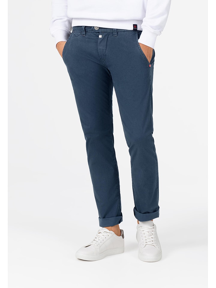 Timezone Spodnie chino w kolorze granatowym rozmiar: W32/L32