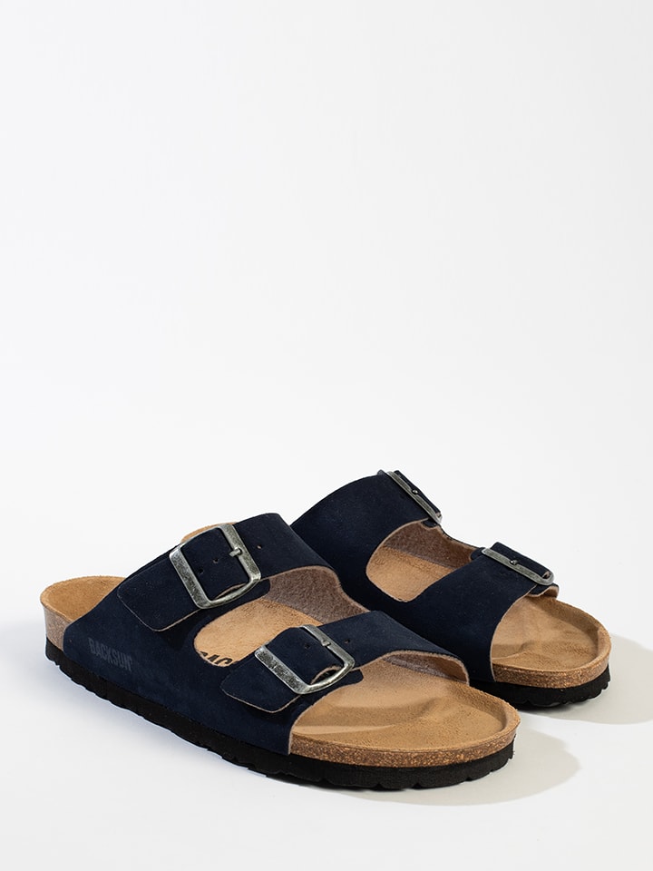 BACKSUN Klapki "Bali" w kolorze granatowym rozmiar: 40