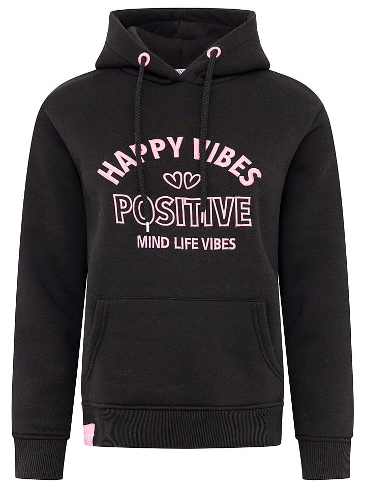 Zwillingsherz Bluza "Happy Vibes" w kolorze czarnym rozmiar: M