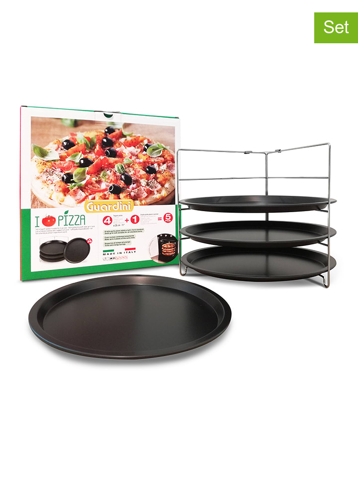 Guardini 5-częściowy zestaw "I Love Pizza" w kolorze srebrno-antracytowym rozmiar: onesize