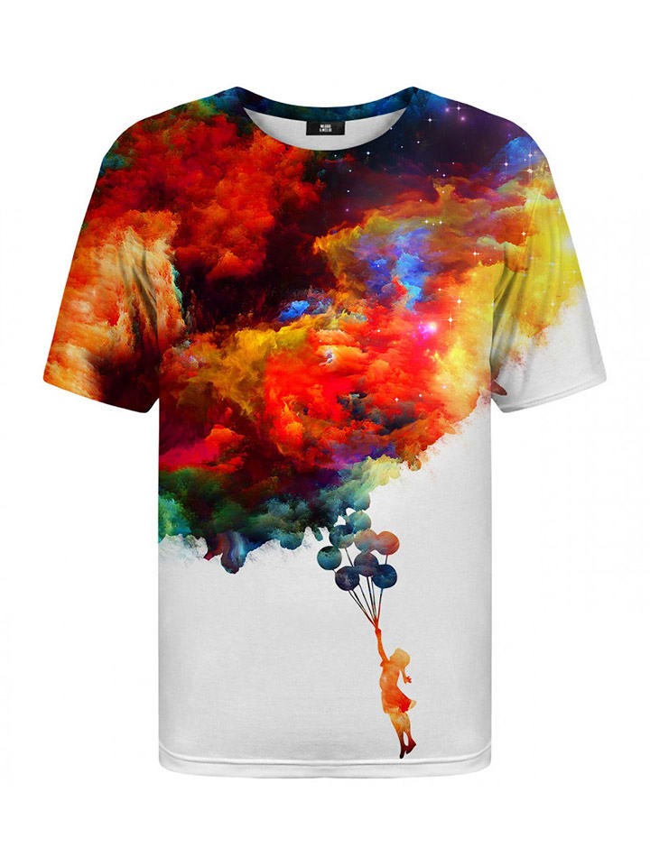 Mr GUGU & MISS GO Koszulka w kolorze białym ze wzorem rozmiar: S