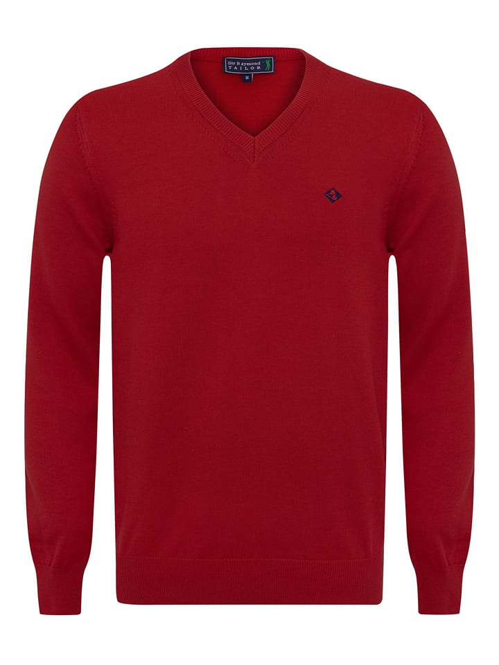 SIR RAYMOND TAILOR Sweter "Mojave" w kolorze czerwonym rozmiar: XL