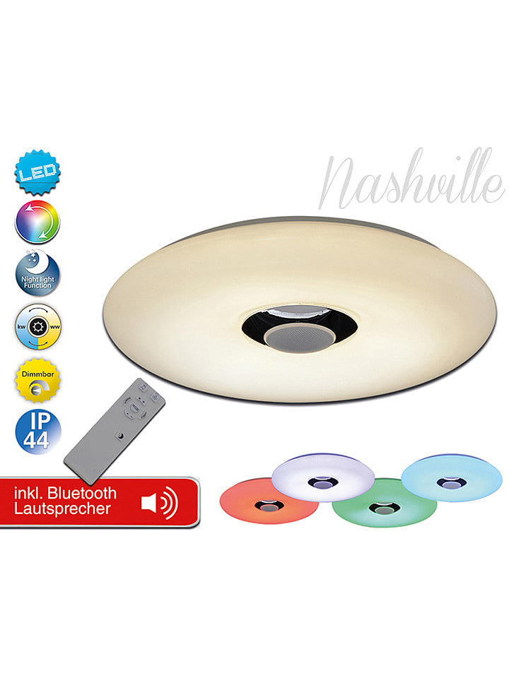 näve Lampa sufitowa LED "Nashville" z funkcją zmiany koloru - Ø 40 cm rozmiar: onesize