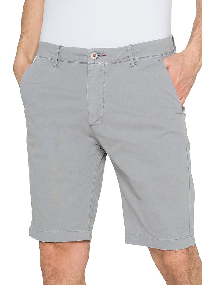 Hot Buttered Bermudy "Moraine" w kolorze jasnoszarym rozmiar: 32