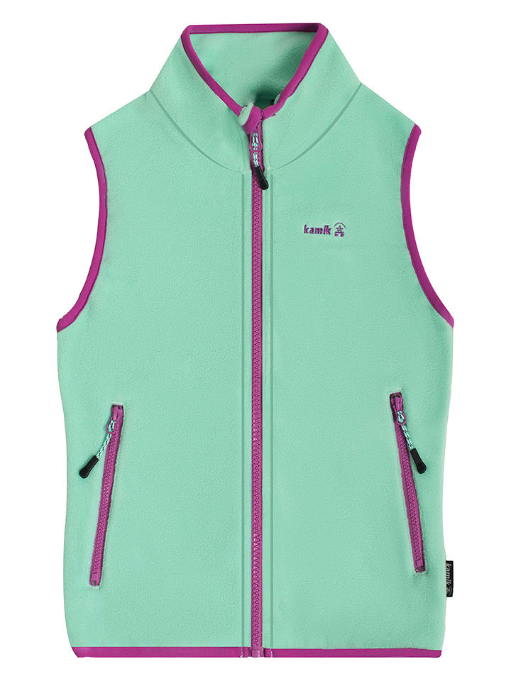 Kamik Kamizelka polarowa "Dawn" w kolorze miętowym rozmiar: 140